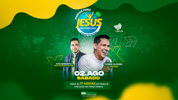 Belterra se prepara para a grande Marcha para Jesus nos dias 1º e 2 de agosto